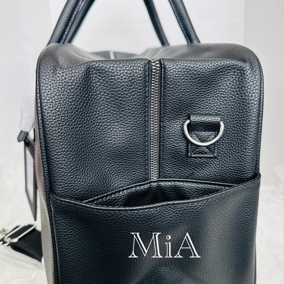 Ralph Lauren Polo Travel / Weekend Bag Side Pocket + Strap + Name Tag (Black) - Picture 4 of 8